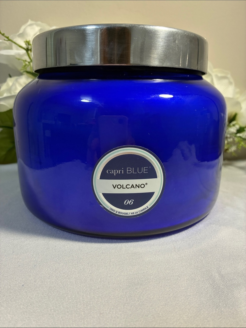 Capri Blue Volcano Scented Candles - Jumbo Blue Color (48 oz) - Picture 5 of 8